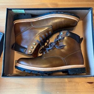 J. Crew Kenton Rugged Leather pIain toe boot